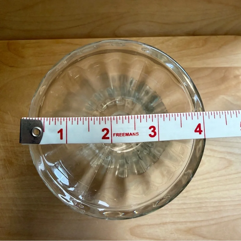 Vintage Libbey Tulip 5” Clear Glass 6 oz Retro Icecream Sundae Dish Collectible